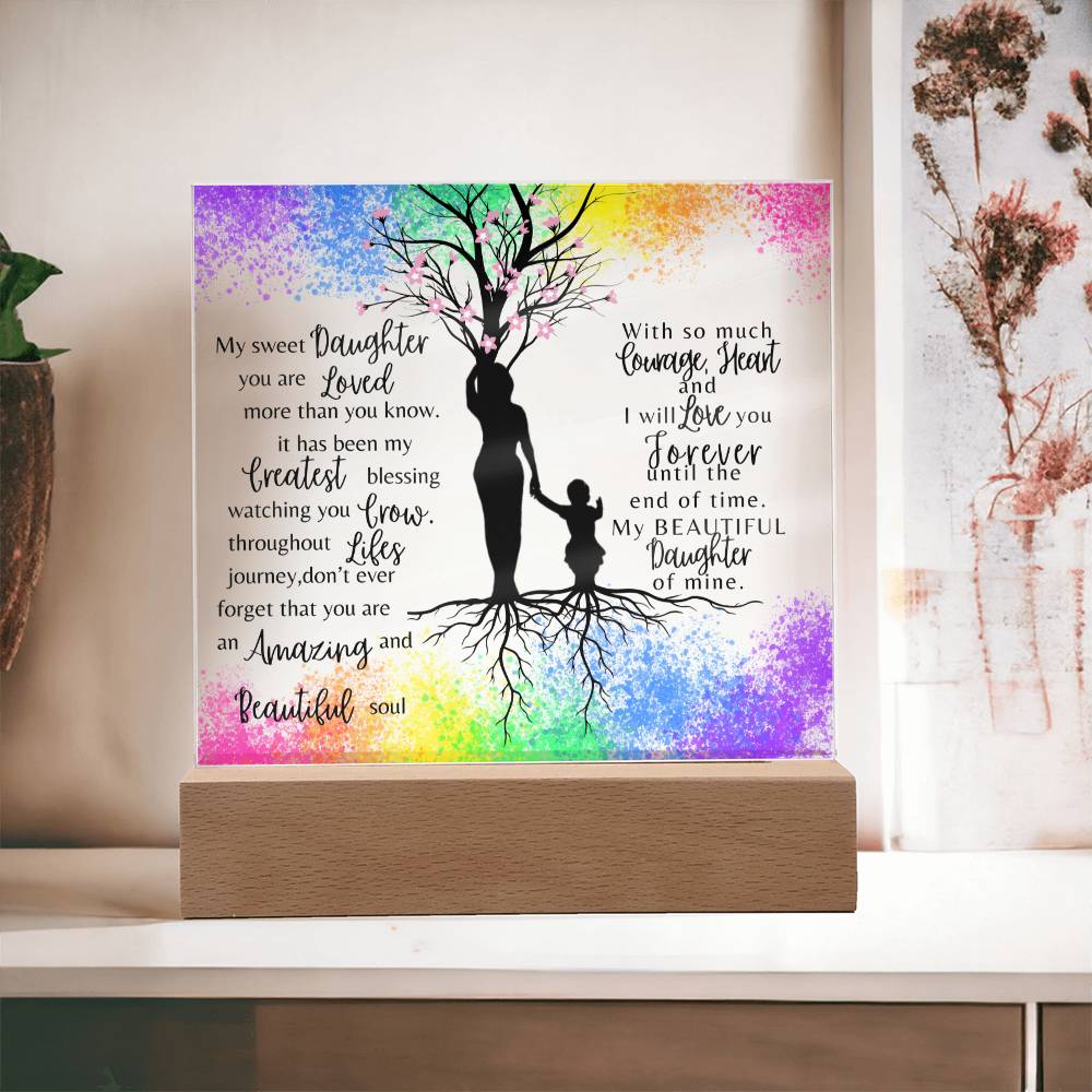 My Sweet Daughter| You are loved more than you know| Night Lamp