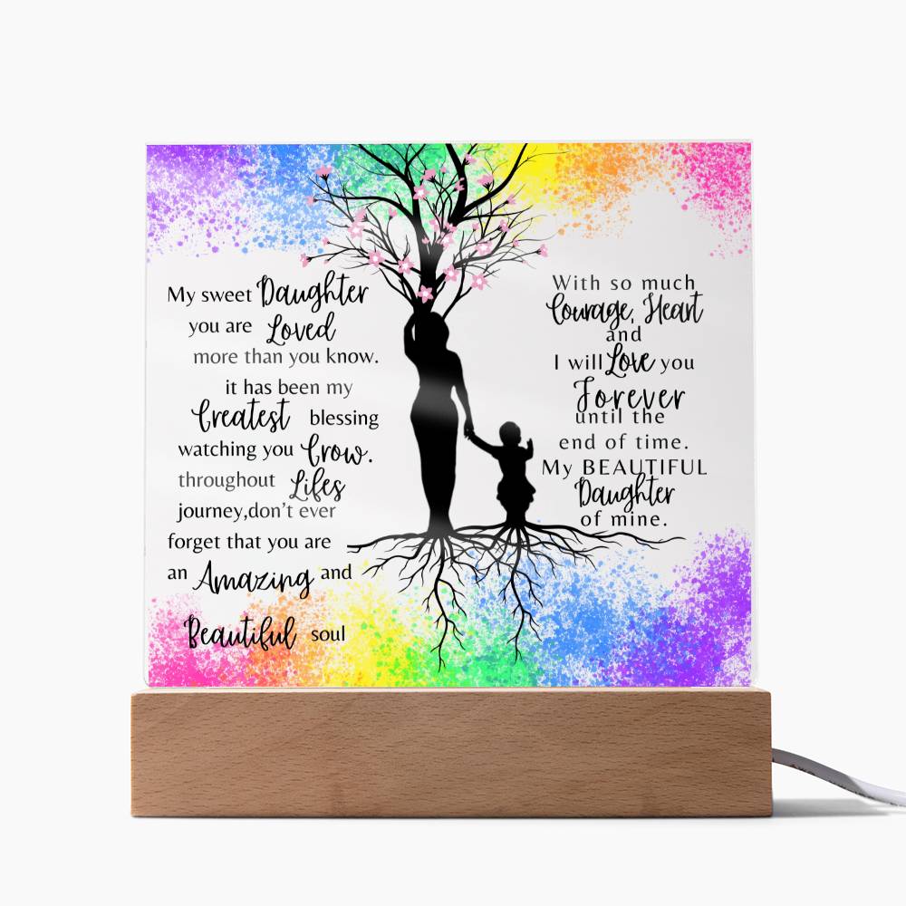 My Sweet Daughter| You are loved more than you know| Night Lamp