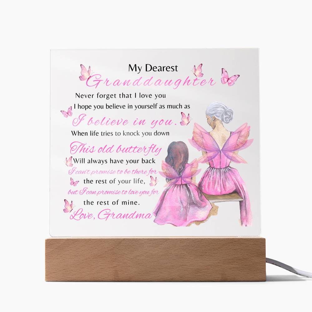 To My Dearest Granddaughter| Never Forget| Night Lamp