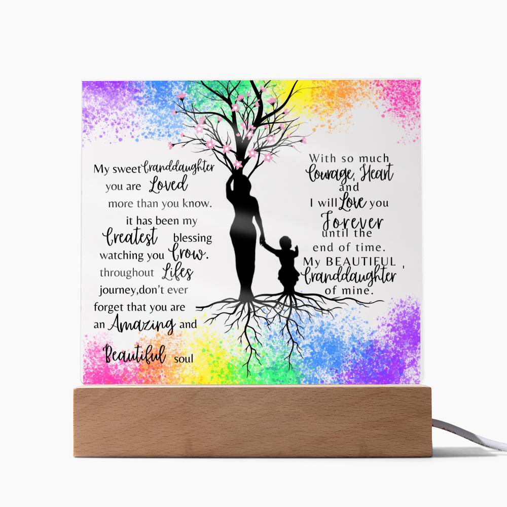 My Sweet Granddaughter| You are loved more than you know| Night Lamp