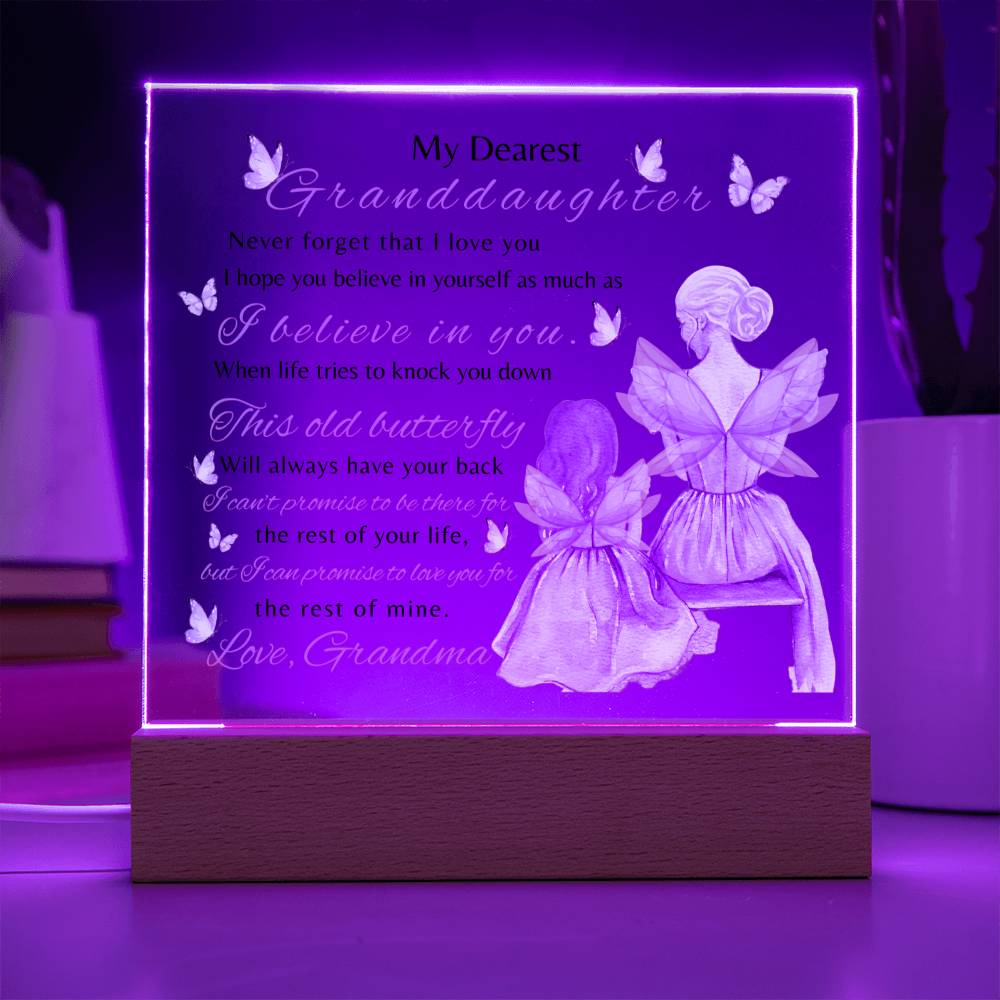 To My Dearest Granddaughter| Never Forget| Night Lamp