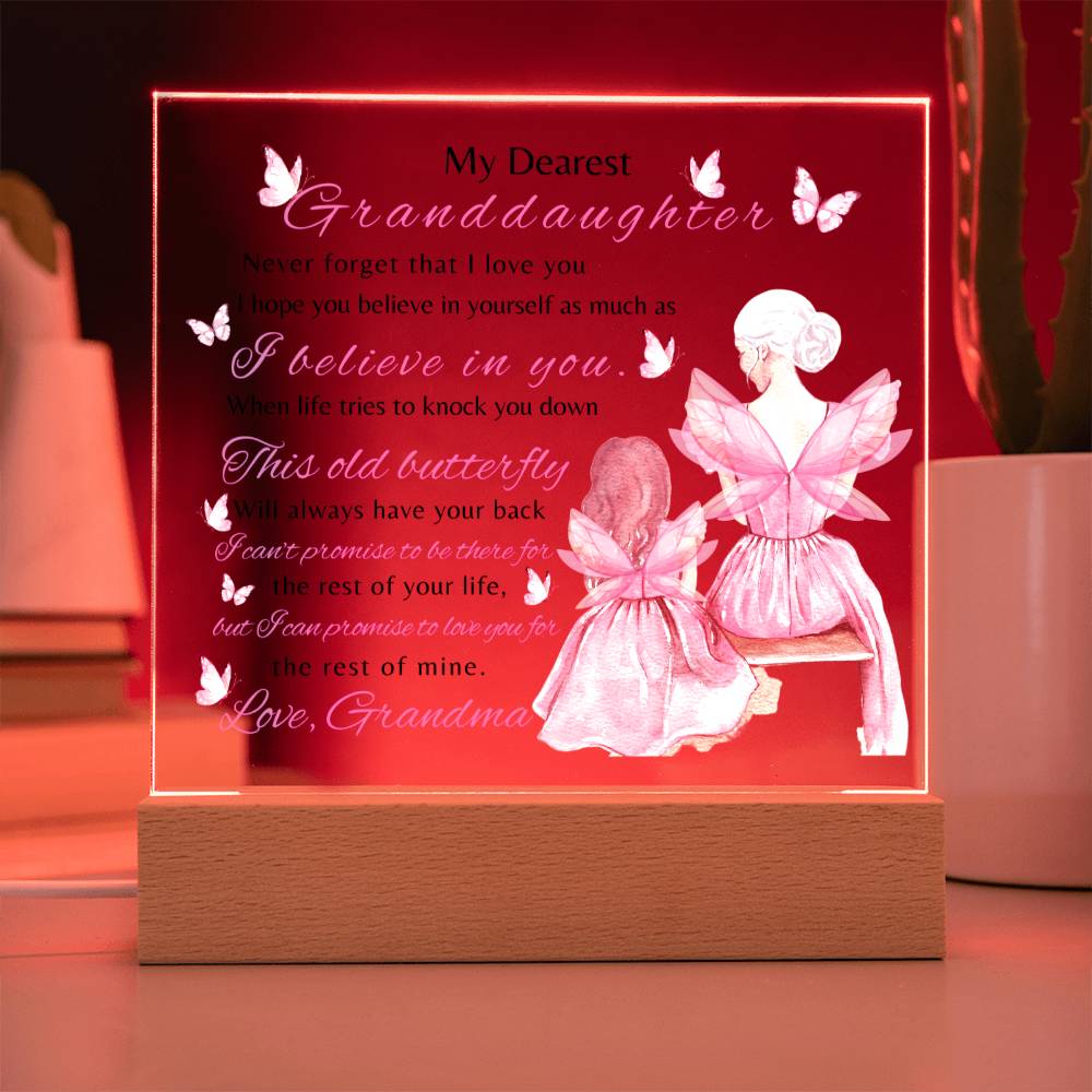 To My Dearest Granddaughter| Never Forget| Night Lamp