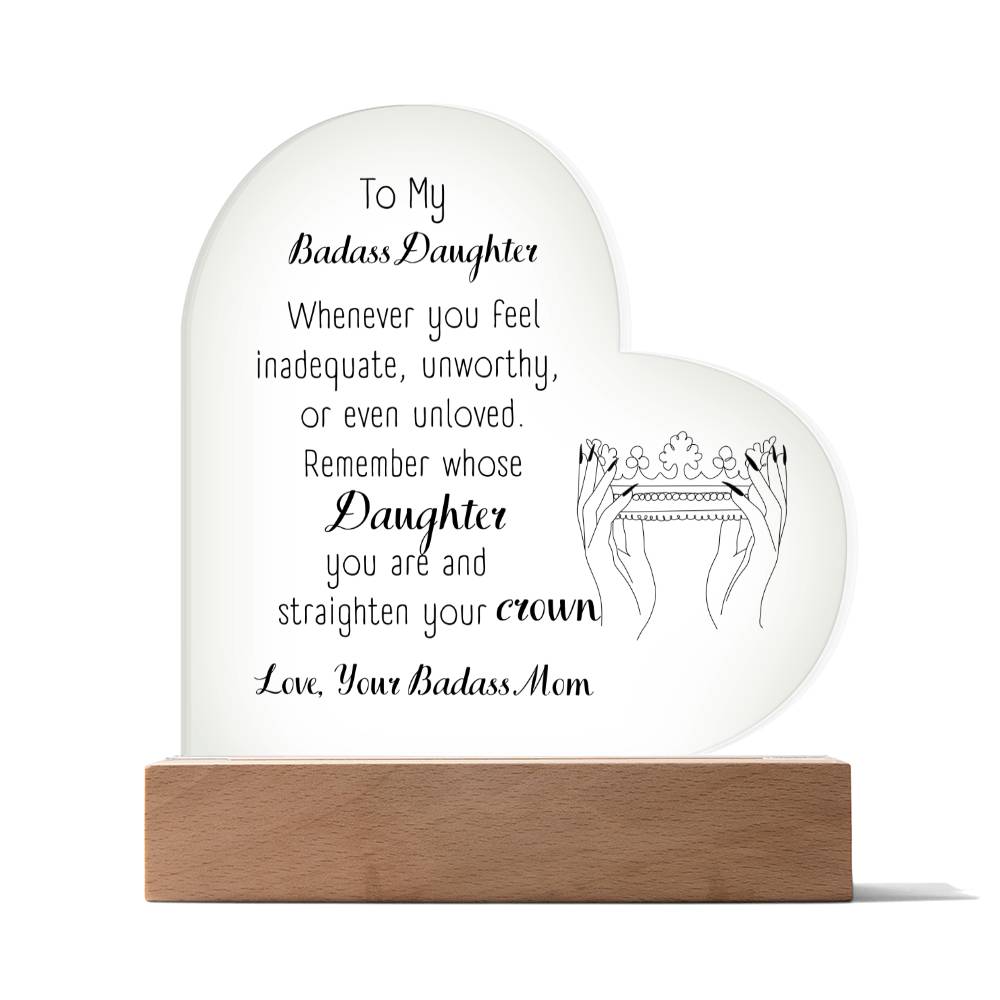 To My Badass Daughter| Night Lamp