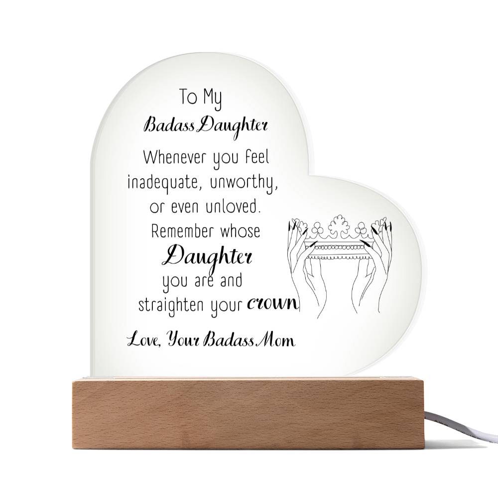 To My Badass Daughter| Night Lamp