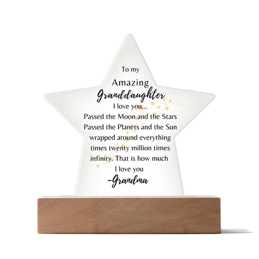 To My Amazing Granddaughter| Night Lamp