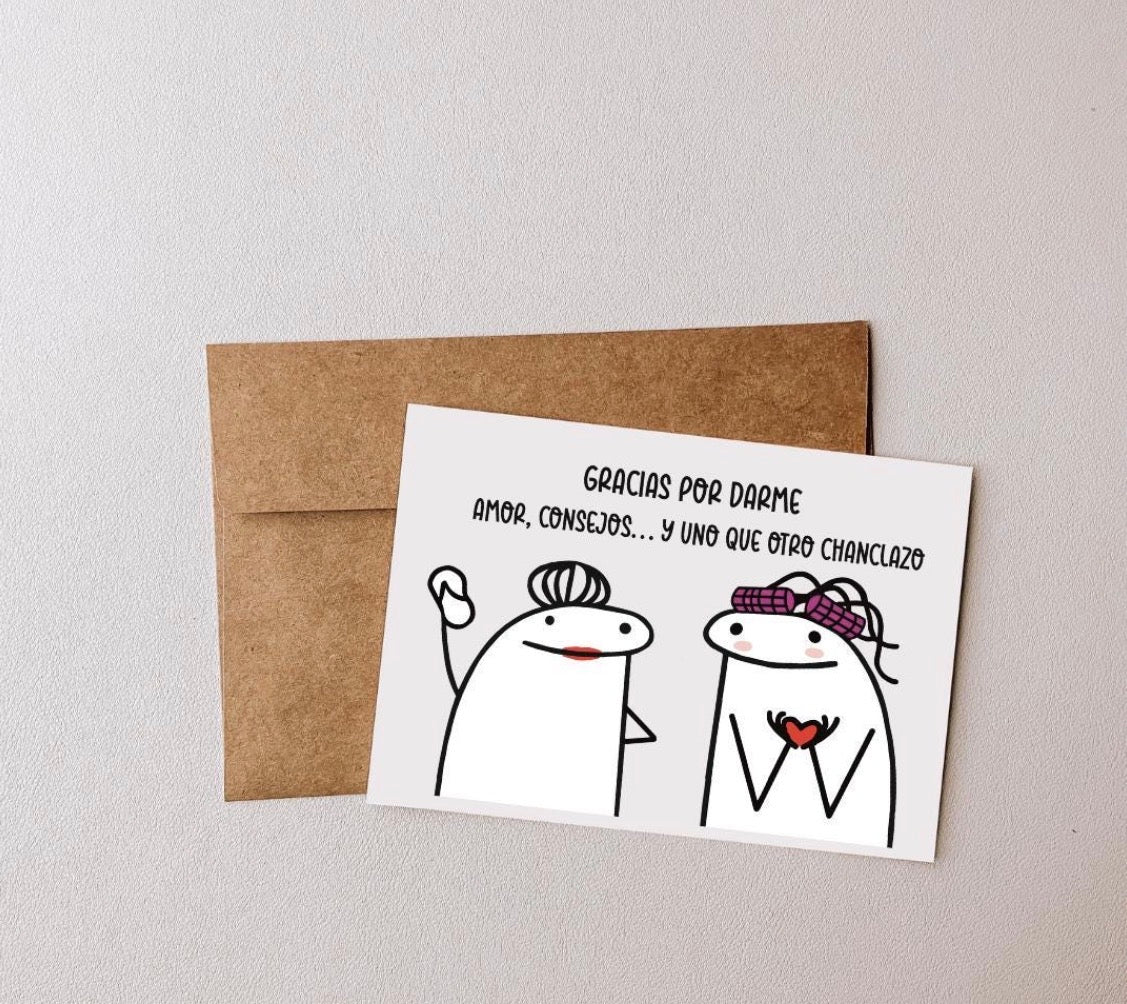 Funny Spanish Mother's Day Card: Gracias por el Amor y los Chanclazos