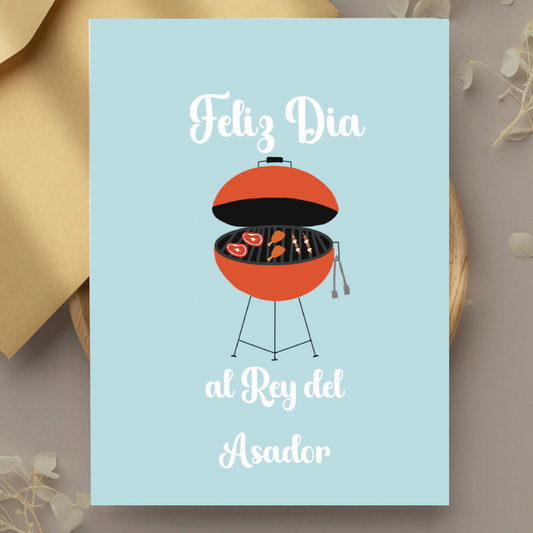 Rey del Asador Greeting Card