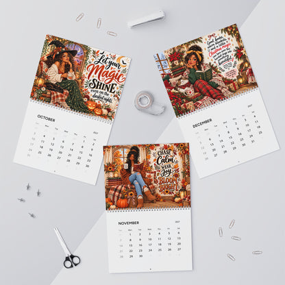 Boho Woman Inspirational Quotes Wall Calendar