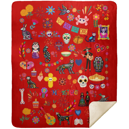 Eternal Fiesta Sherpa Blanket