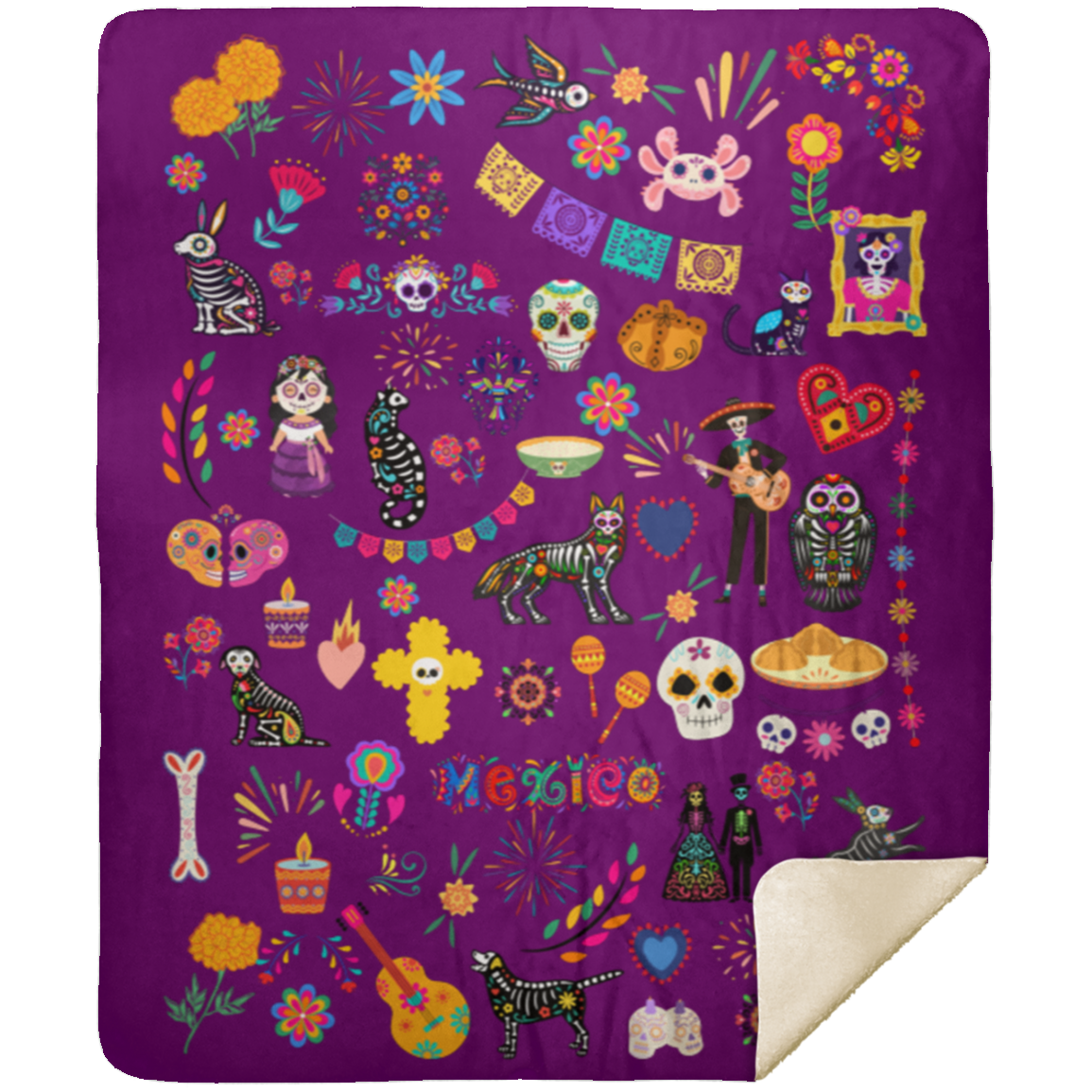 Eternal Fiesta Sherpa Blanket