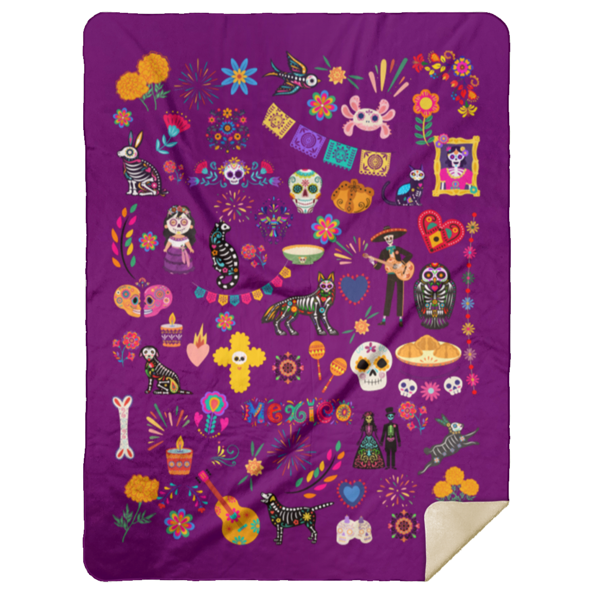 Eternal Fiesta Sherpa Blanket