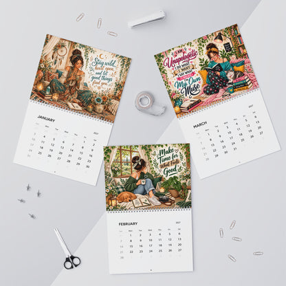 Boho Woman Inspirational Quotes Wall Calendar
