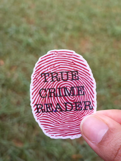 True Crime Reader Sticker
