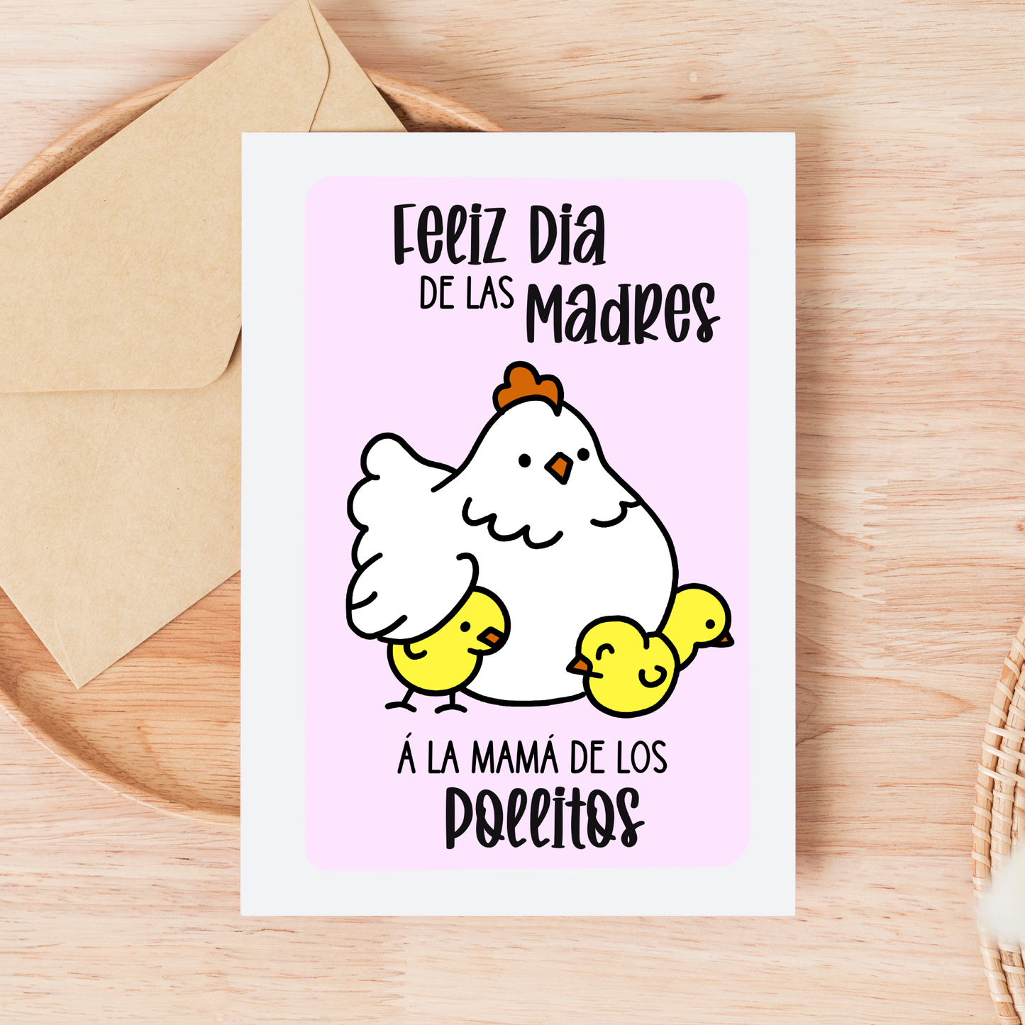 Mamá de los Pollitos Card