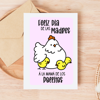 Mamá de los Pollitos Card