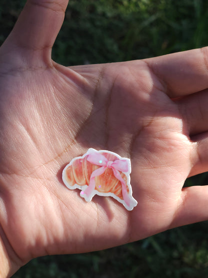 Coquette Croissant Sticker