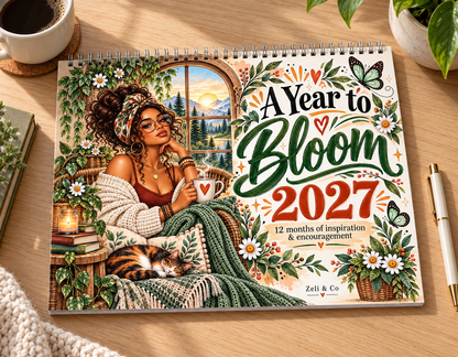 Boho Woman Inspirational Quotes Wall Calendar