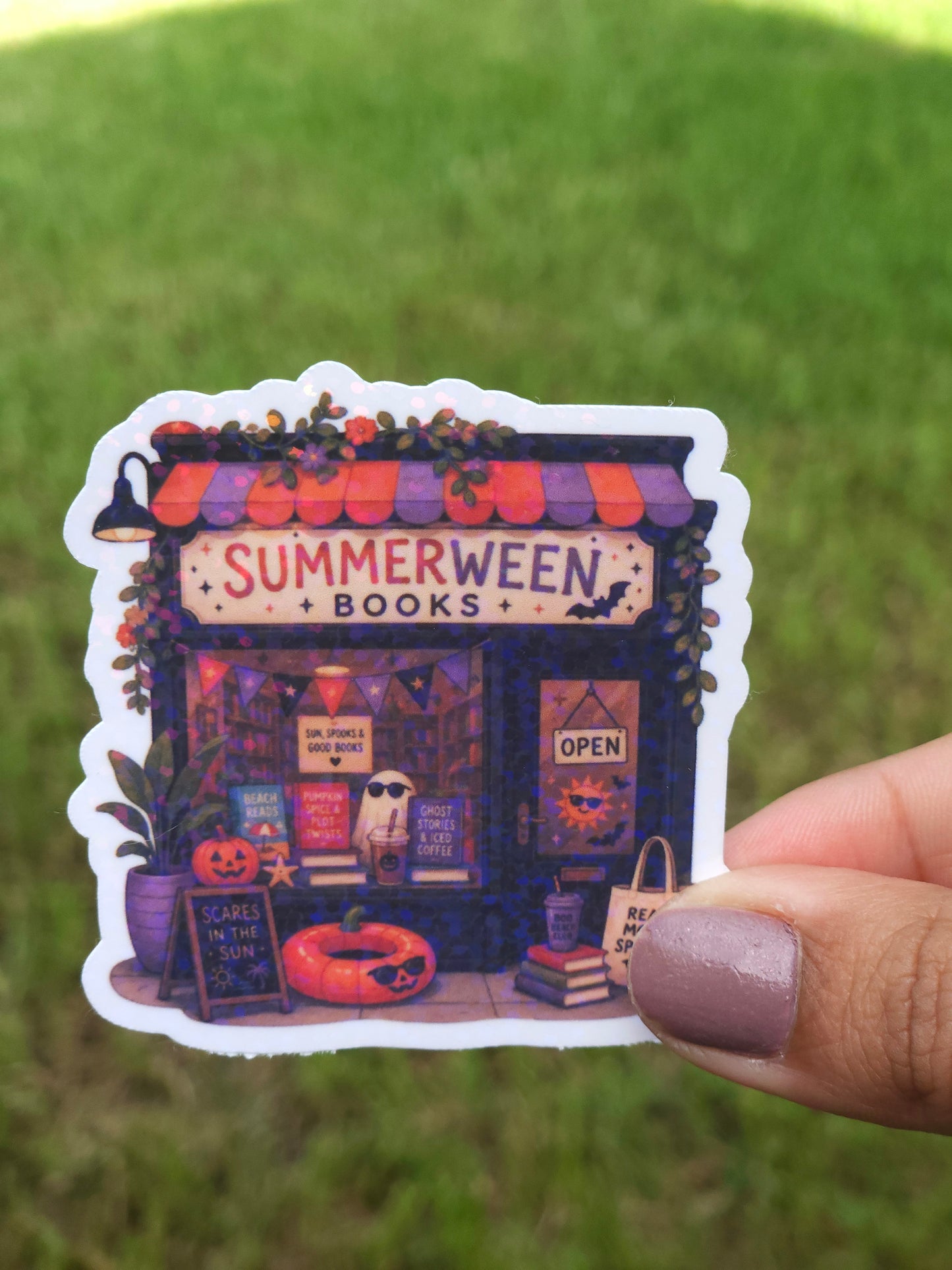 Summerween Bookstore Sticker