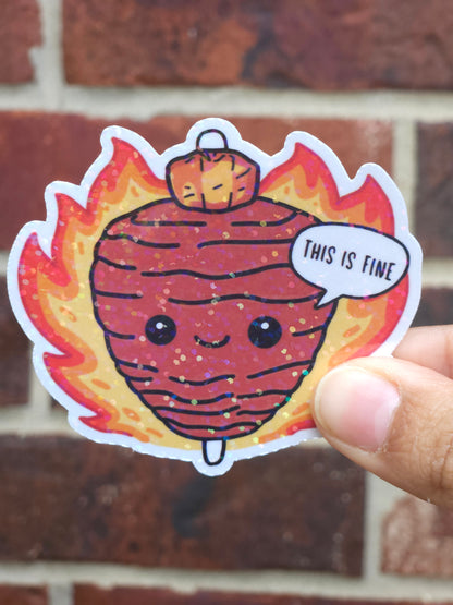 Trompo “This Is Fine” Sticker