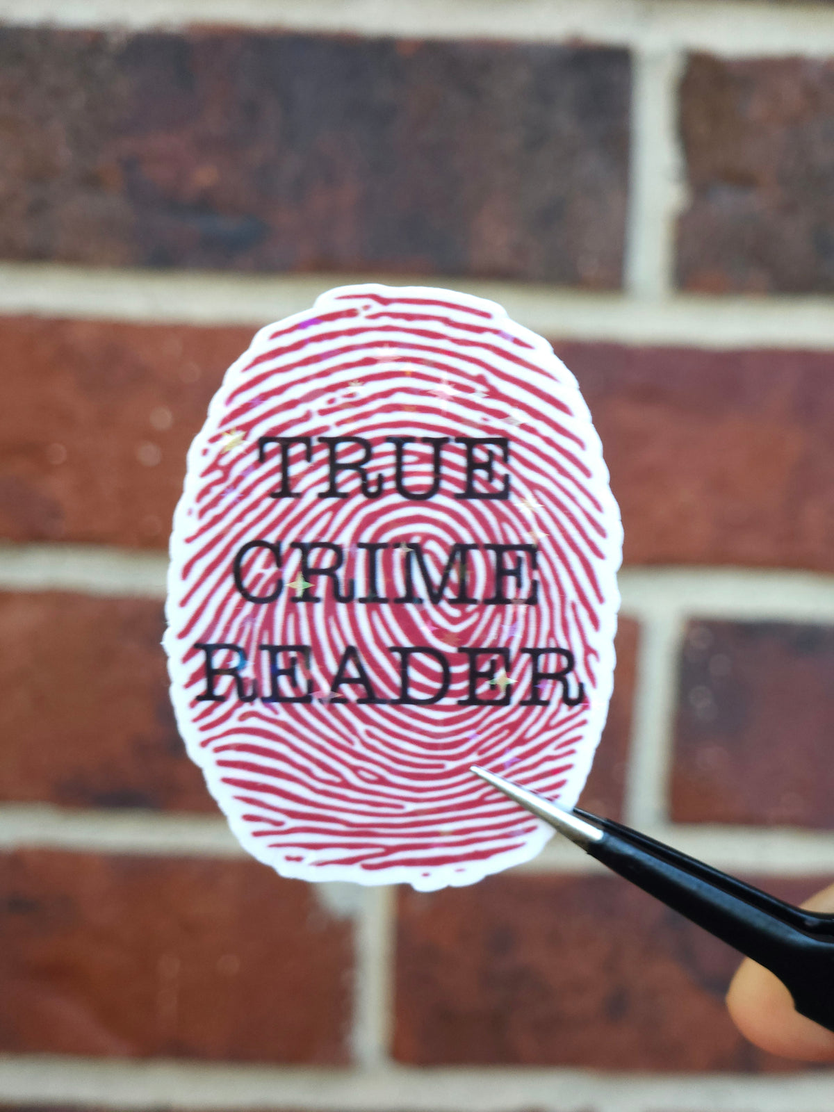 True Crime Reader Sticker
