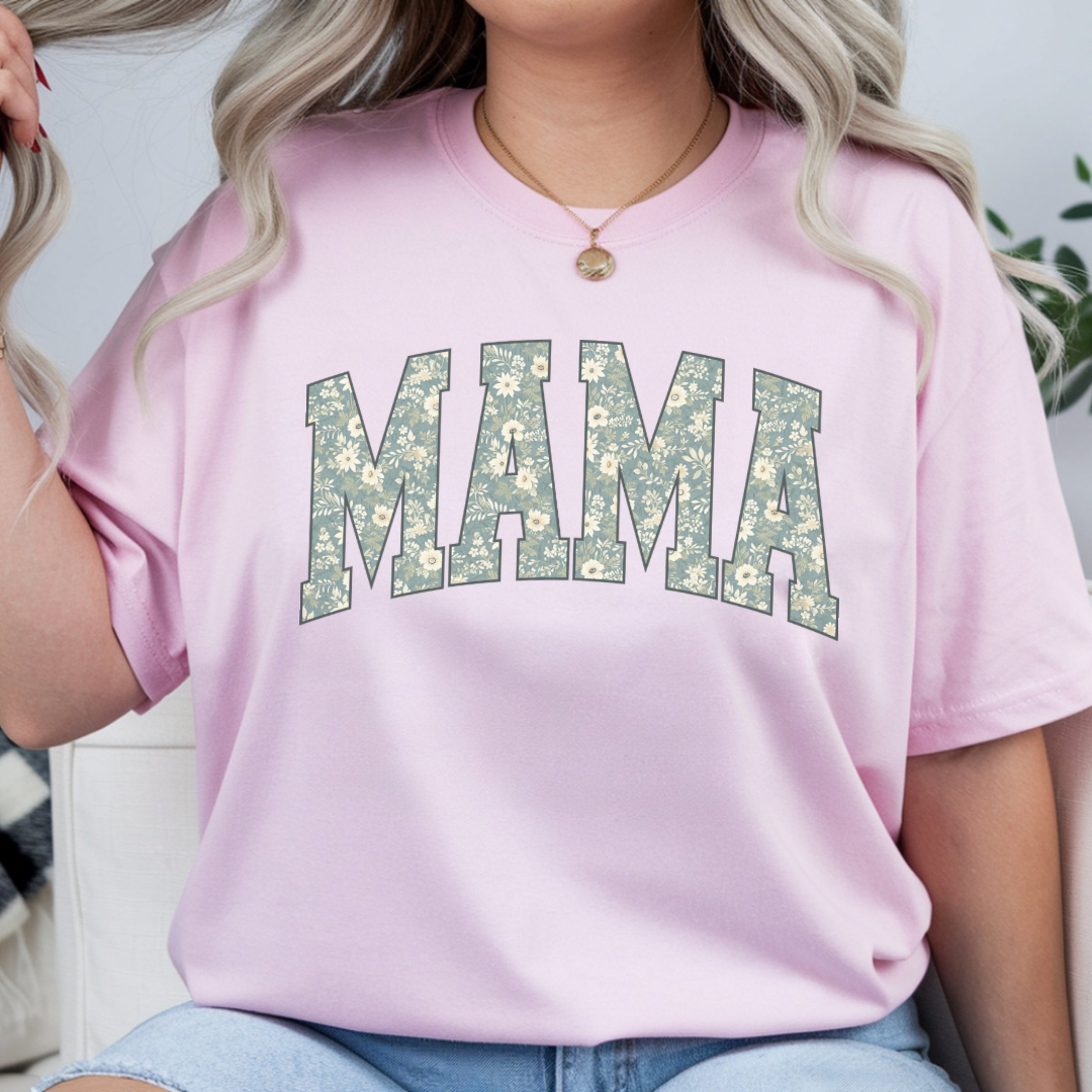 MAMA Floral Varsity Shirt