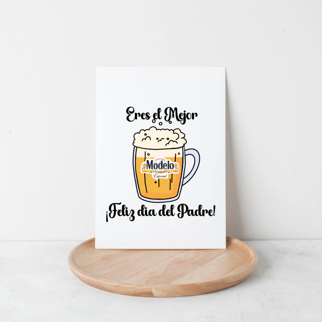 Para el Papá Modelo Greeting Card