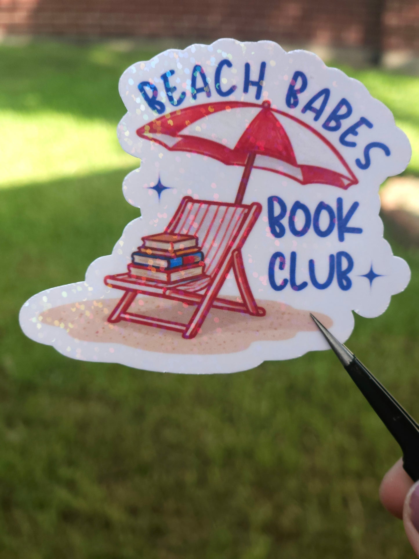 Beach Babe Book Club Sticker