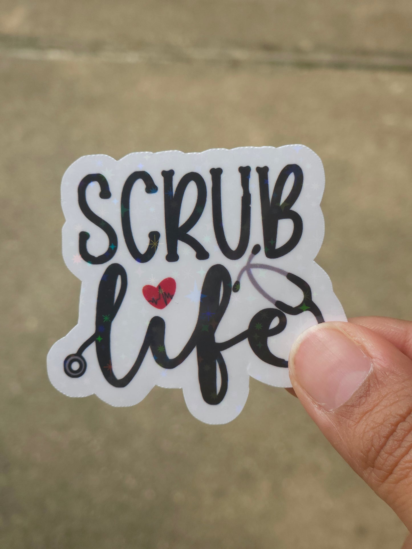 Scrub Life Sticker