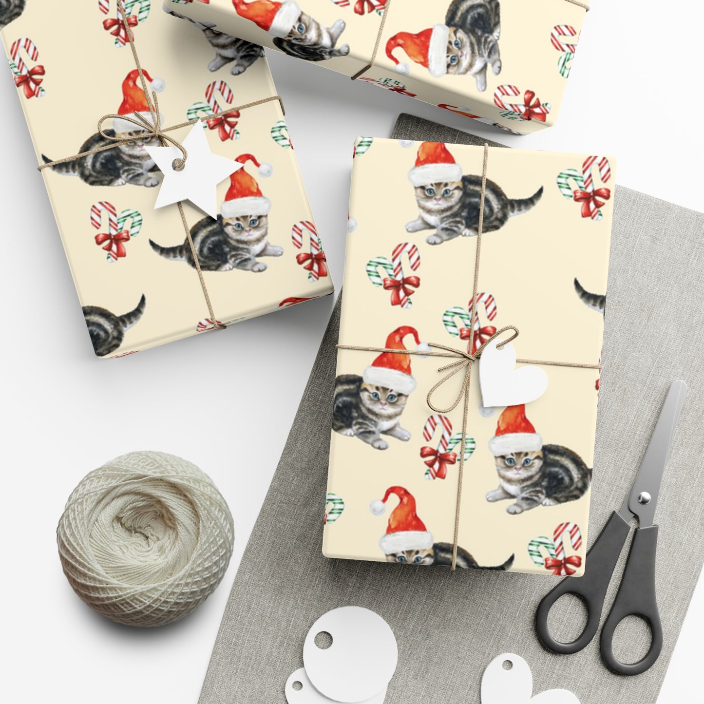 Merry Catsmas Gift Wrap Paper