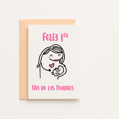 1er Día de las Madres Greeting Card