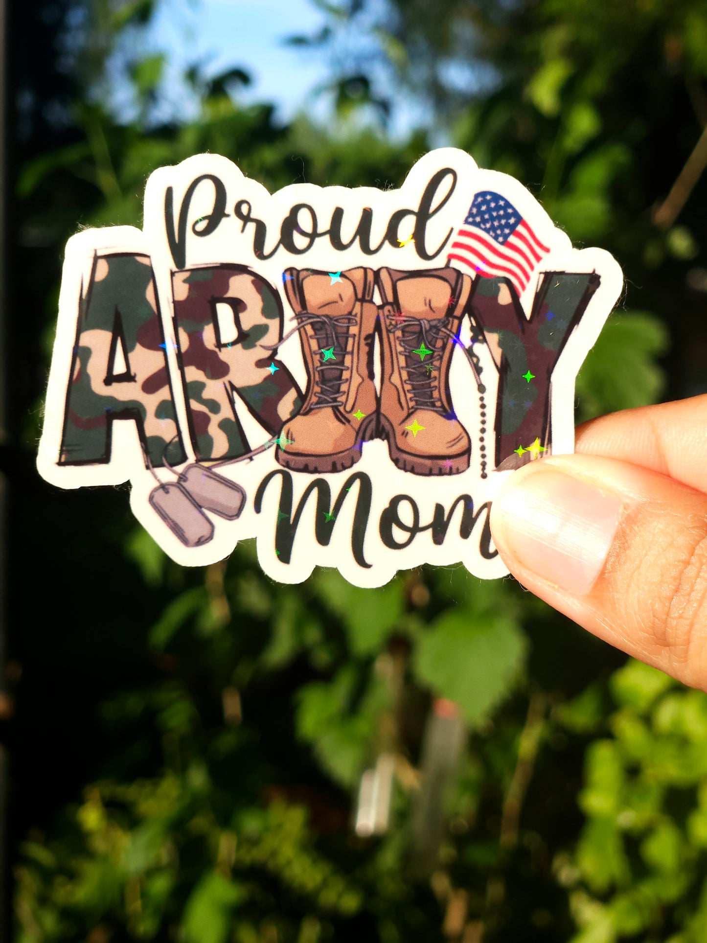 Proud Army Mom Sticker