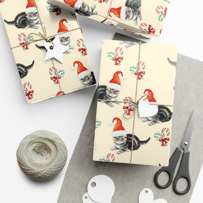 Merry Catsmas Gift Wrap Paper