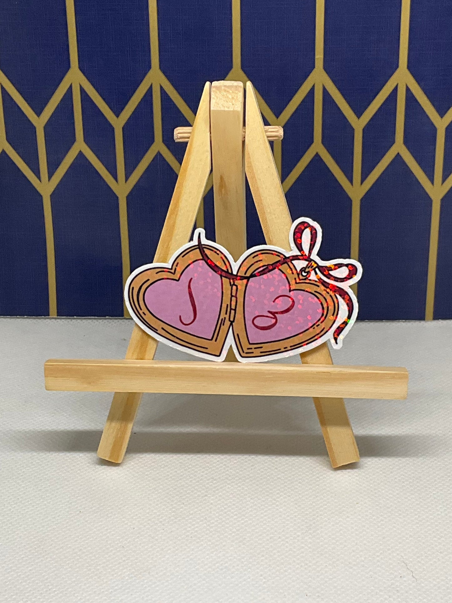 Personalized Heart Locket Sticker