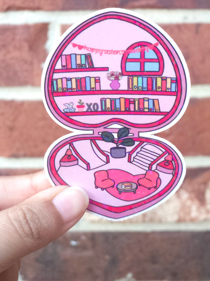Cozy Valentine Reading Nook Sticker