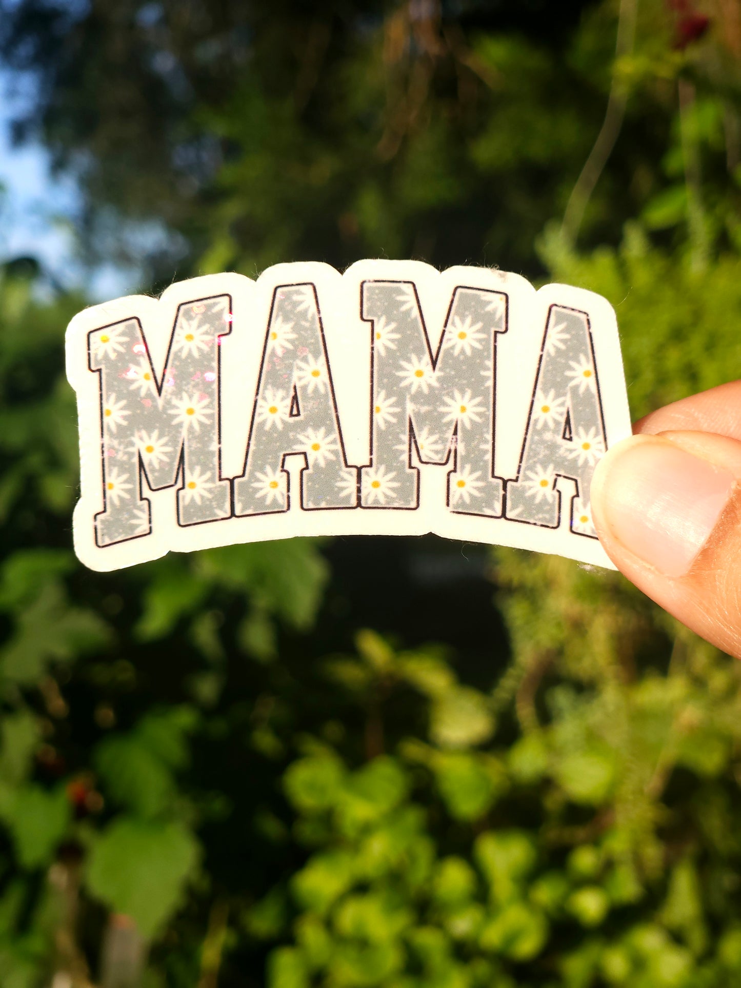 Mama Daisy Flower Sticker