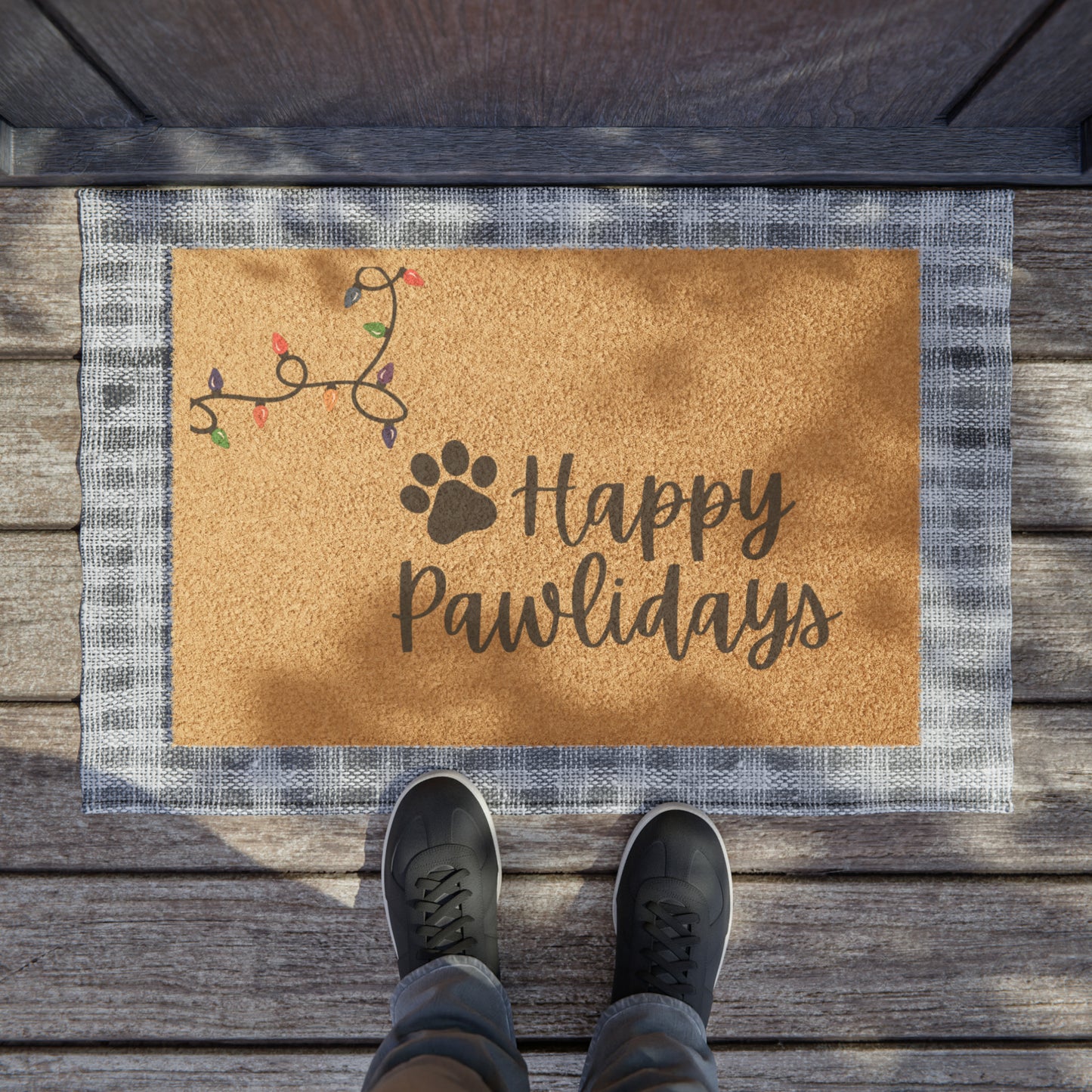 Happy Pawlidays Doormat