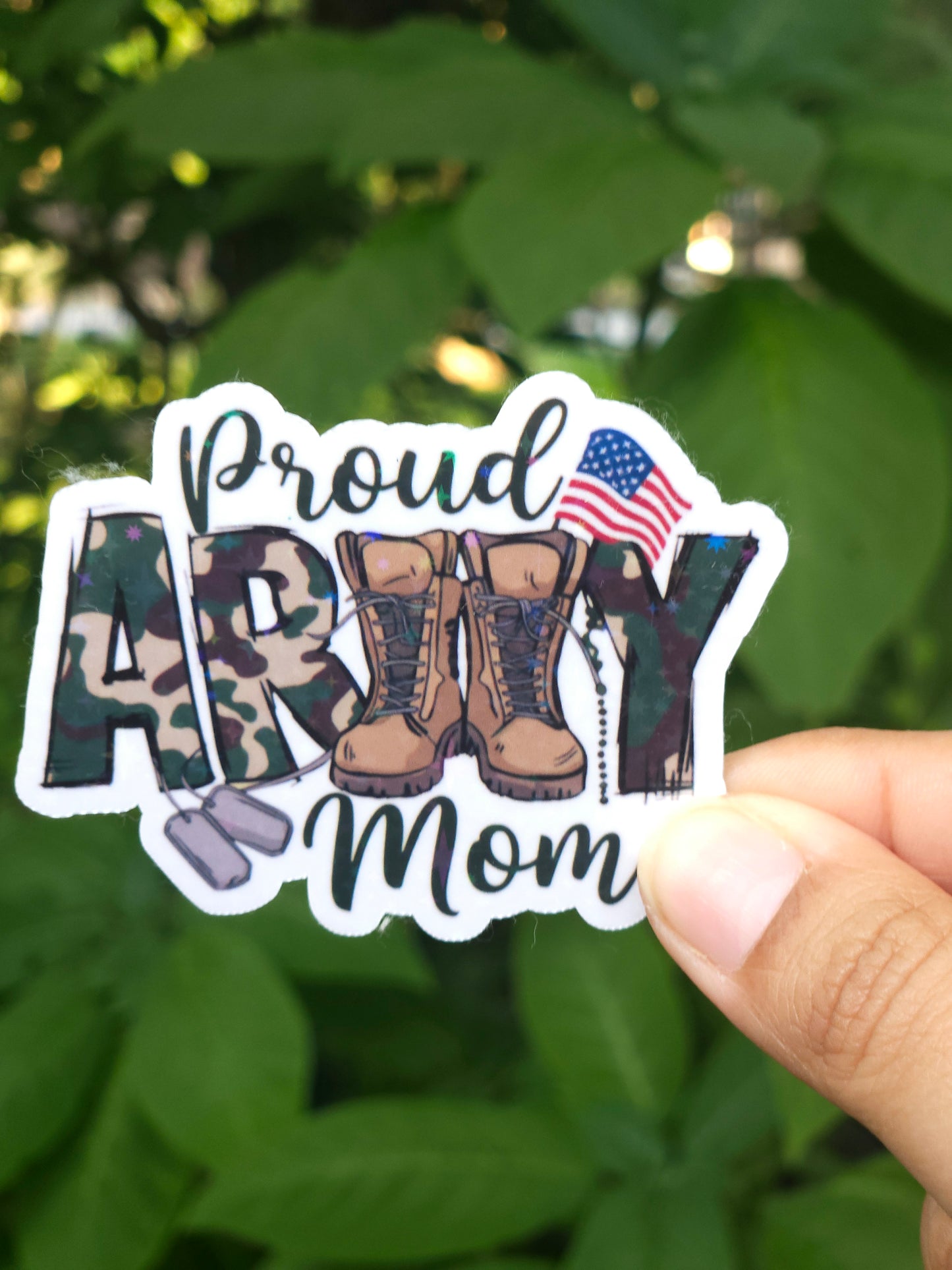 Proud Army Mom Sticker
