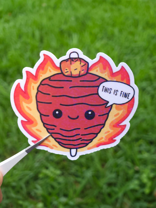 Trompo “This Is Fine” Sticker