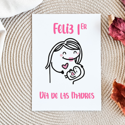 1er Día de las Madres Greeting Card