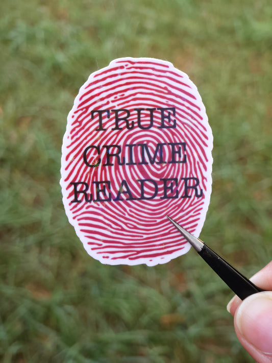True Crime Reader Sticker