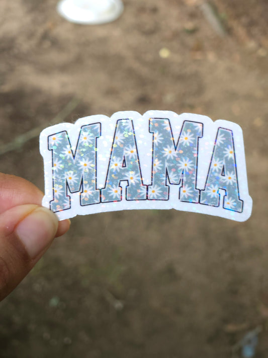Mama Daisy Flower Sticker