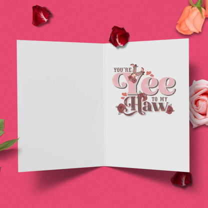 Western Love Greeting Card