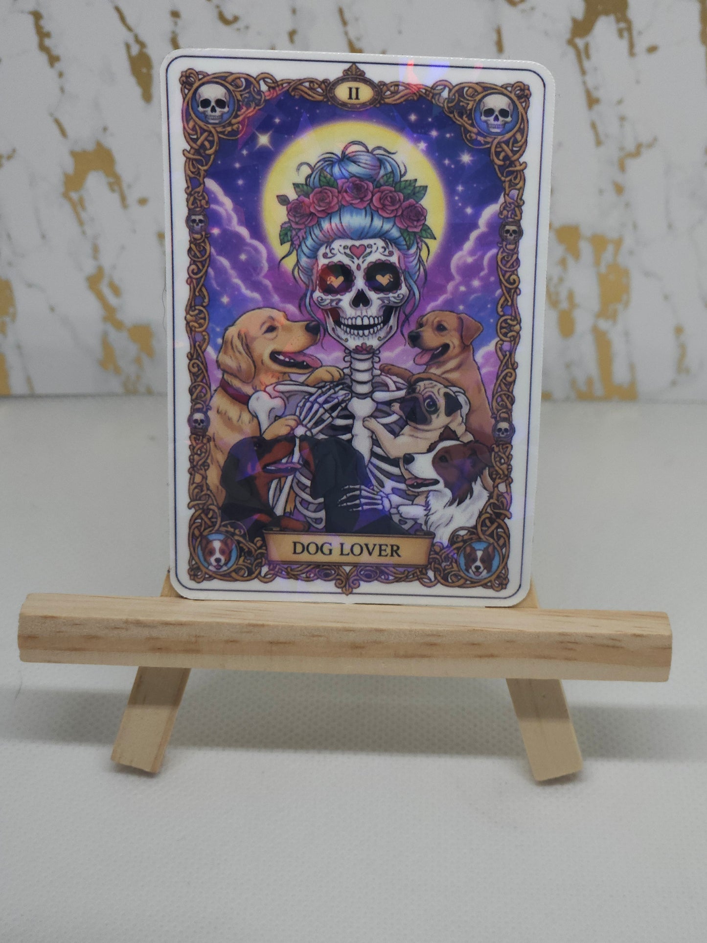 Dog Lover Tarot Card Stick