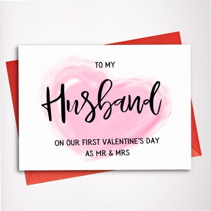Our First Valentine to Husband