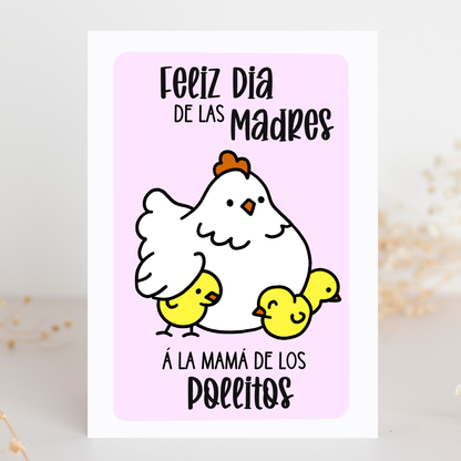 Mamá de los Pollitos Card