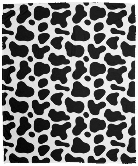 Cow Print Cozy  Fleece Blanket