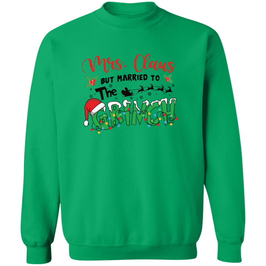 Merry Mrs. Claus & Grinchy Love Crewneck Sweatshirt