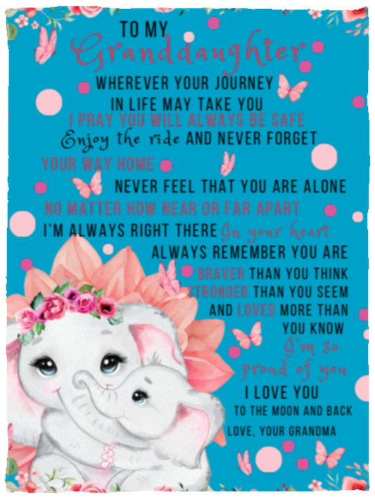 Forever Grandmas Love Fleece Blanket