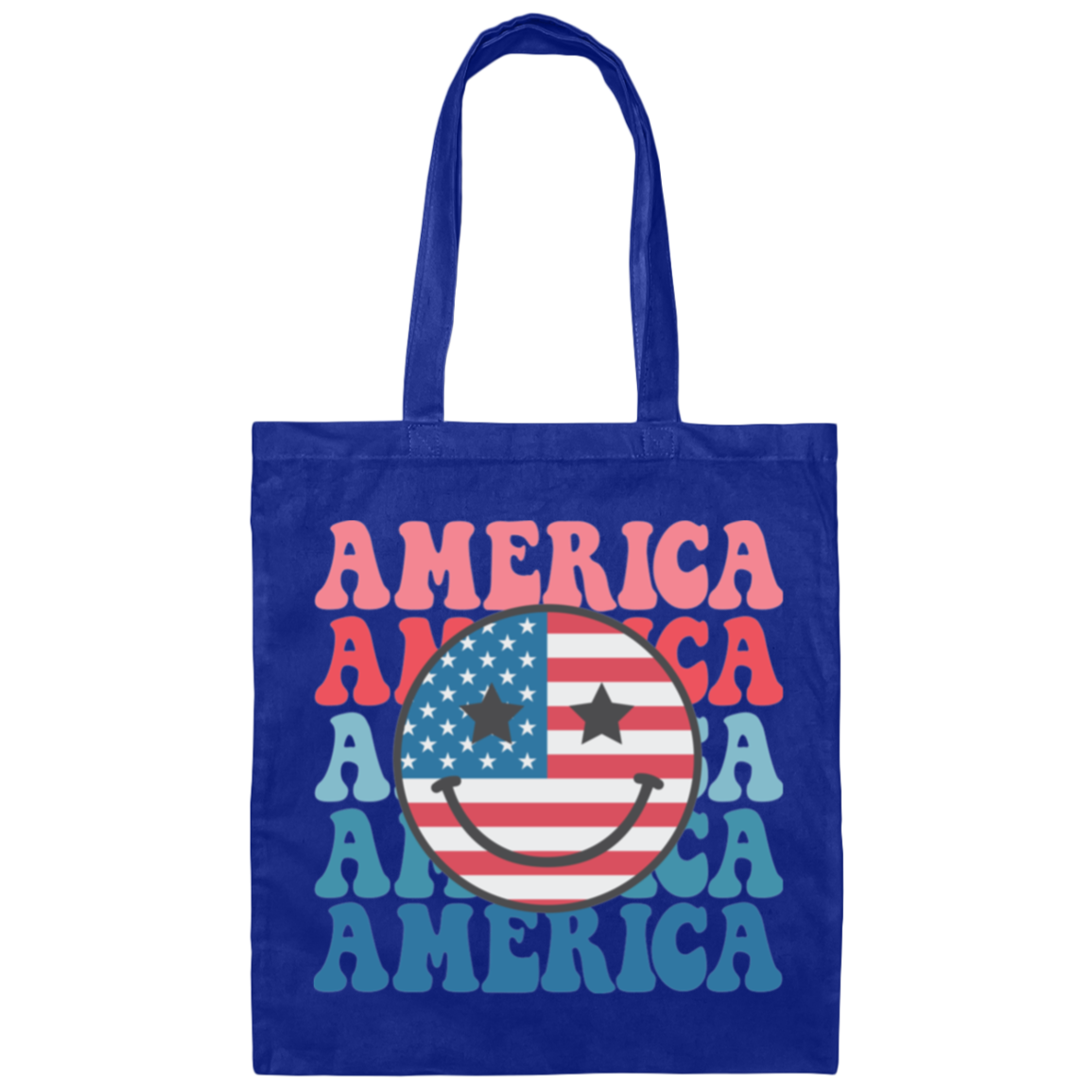 American Smiley  Tote Bag