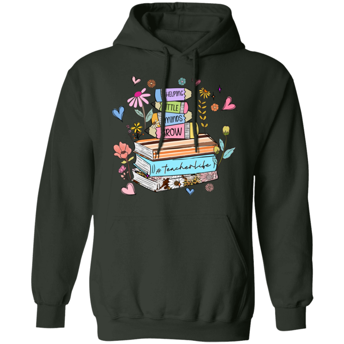 Helping Little Minds Grow Pullover Hoodie